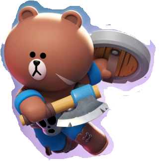 LINEリトルナイツの戦士ブラウンのステータスや魔法スキル紹介